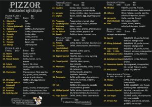 mjälga pizzeria meny